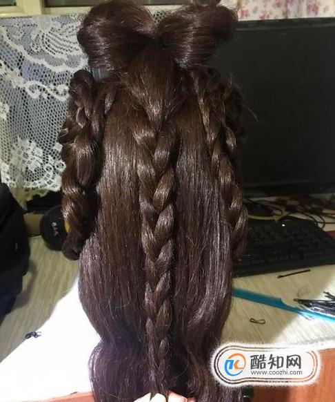 扎美丽的古装头发优质